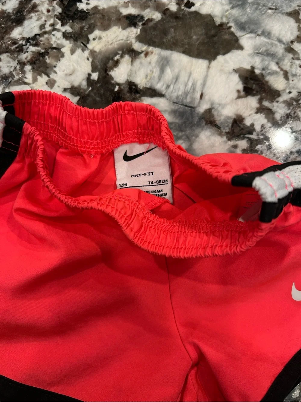 Nike Girls Dri-Fit Tempo Running Shorts Racer Pink Black White